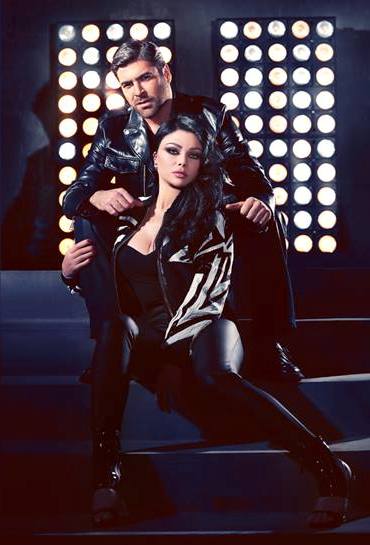 Wael Kfoury & Haifa Wehbe in a photo shoot session